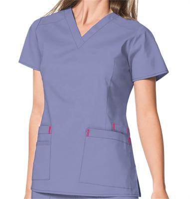 China Wholesale Fashionable Short Design Cheap Female Lab Sleeve Medical Nurses Nursing Hospital Custom Made Scrub Uniform for sale