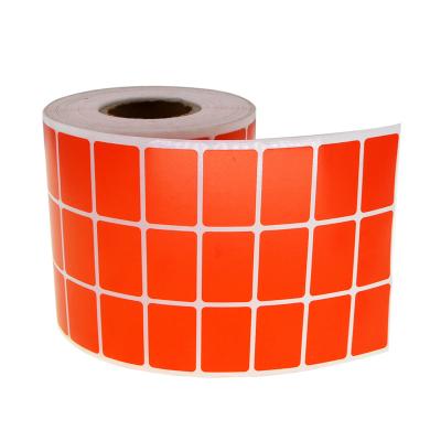 China 30x20mm Wholesale Waterproof 5000 Pcs Thermal Transfer Red Art Paper Label Sticker For Barcode Printer for sale