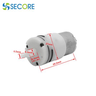 China Vacuum Booster 100mLPM Micro DC Pump 3.7V 6V 12V 3.2W Gear Pump Motor for sale