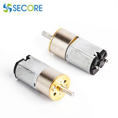 China 16mm 15mm Fingerprint Lock Micro Geared Motor 3D Printing Pen Brushed DC Geared Motor for sale