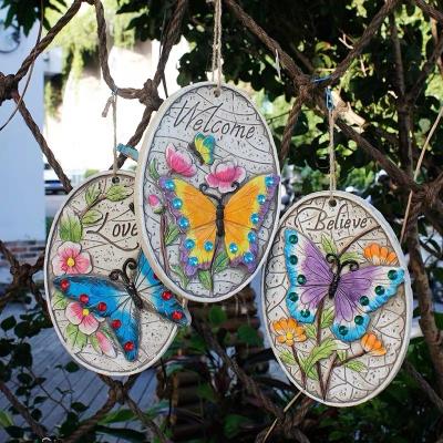 China Cheap price decorative hanging decor hand made. /indoor and outdoor wall hanging plate for sale