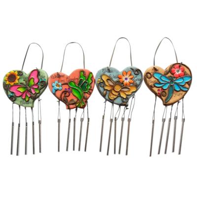 China Handcrafted decorative hanging plaque with windchime decor. /indoor and outdoor hanging windchime for sale