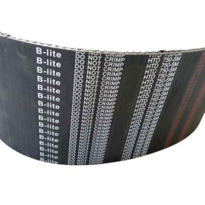 China High Flexibility Black Rubber Belt 750-5M-115mm Small Timing Belt Synchronous Belt for sale