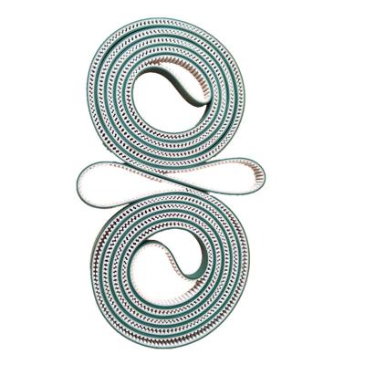 China The drive belt circular green rubber with 8M PU synchronous belt and increase the friction for sale