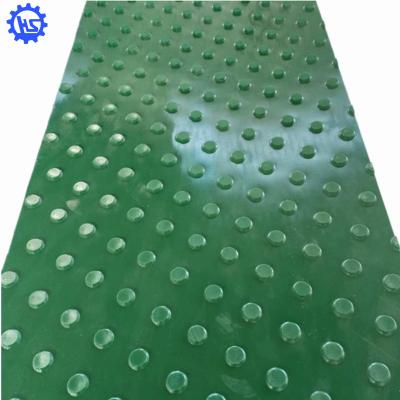 China Power Transimission 5 Mm PVC Thick Green Wave Dot Oil Heavy Duty Conveyor Belt for sale