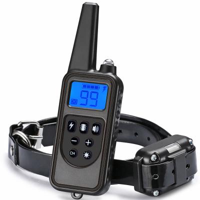 China 2021 New Design Dog Walkie Talkie Dog Training Collar IPX7 Waterproof Bark Collars Viable Remote Vibration for sale