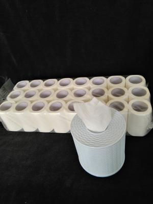 Κίνα White Virgin Wood Pulp Embossed Pattern Sanitary Toilet Tissue Paper προς πώληση