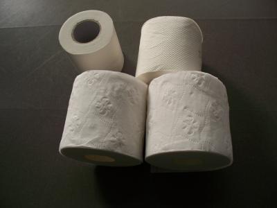 中国 浮彫りにされたバージンの白いトイレ ットペーパーのペーパー ロール、2ply 販売のため