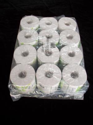 China Toiletten-Seidenpapier-Rolle 10 x 10cm der Verpackungs-12rolls bereiten Holzschliff auf zu verkaufen