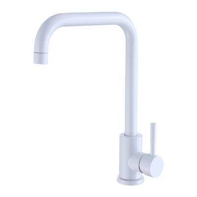 China 360 Degree Rotatable Faucet Modern Stainless Steel Color White Kitchen Can Be Customized Bathroom Faucet for sale