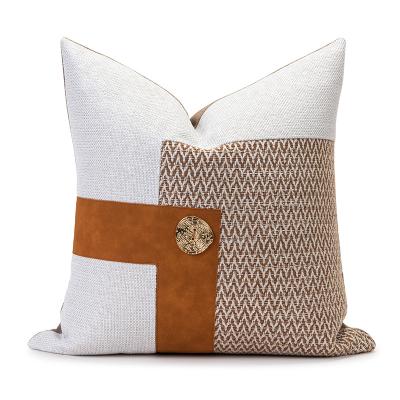 China Yuanhee Decorative Custom Luxury Decorative Cushion Cover 45cm*45cm Tile Shape For Bedroom Hotel Sofa for sale