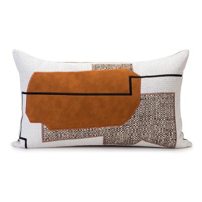 China Yuanhee 50cm*30cm Custom Decorative Pillow Covers Luxury Decorative Tile Shape For Hotel Office Sofa for sale