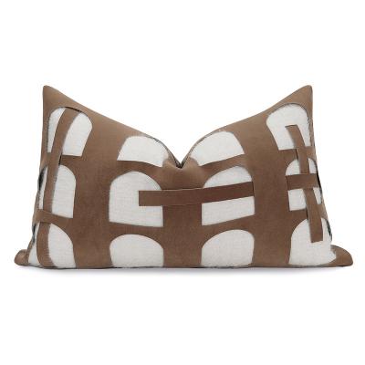 China Yuanhee Decorative Pillow Luxury Decorative Lumbar Shape 50cm*30cm For Hotel Living Room Cushion Custom Pillow for sale