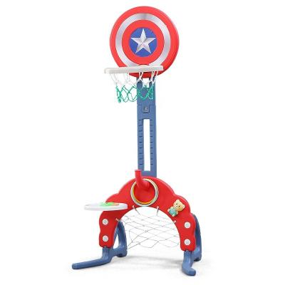 China Indoor Criancas de Para de plastico de Toy Multi-Function Warrantee Aircraft Theme Mini Basketball Stands Game Toy Carrinho de basquete of Child's Early Education for sale