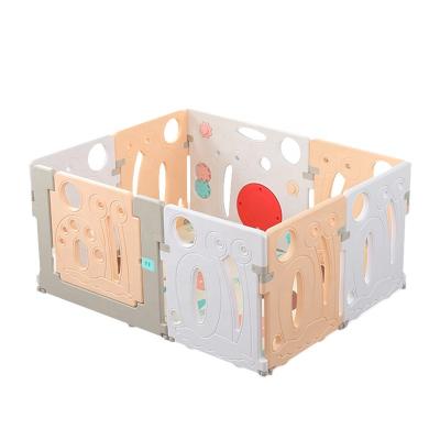 China Safety Green Baby PE Plastic Folding Playpens For Kids Play Indoor for sale