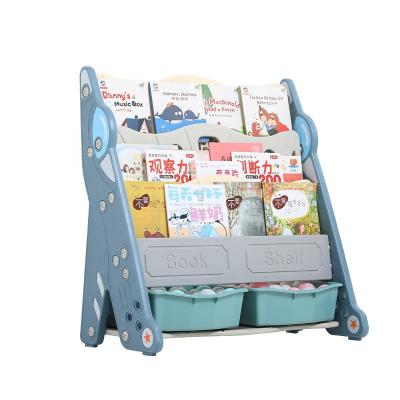 China Plastic Storage Box Children's Furniture Cartoon Cabinet Children's Toys Storage Bookcase Shelves Storage Box (Size) Baby Adjustable High Quality Indoor Shelf for sale