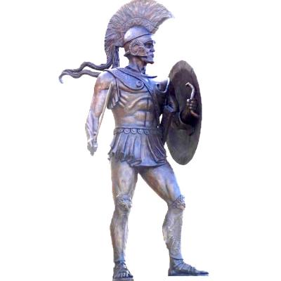 China Outdoor Life Size China Warrior Statues Figure Human Sculpture For Decoration for sale