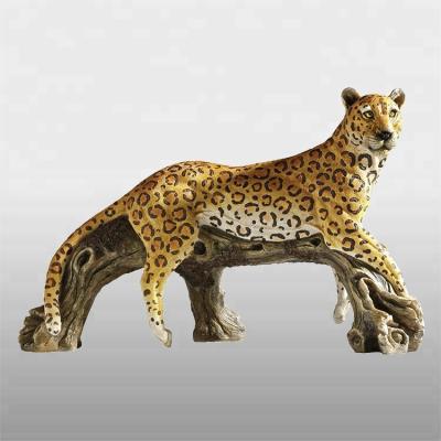 China China Hot Sale Outdoor Animal Statue Bronze Panther Sculpture for sale