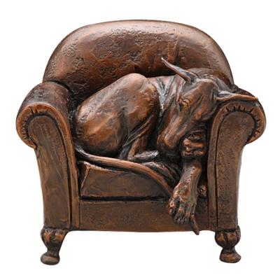 China China Garden Decoration Metal Craft Life Size Bronze Greyhound Dog Statue for sale