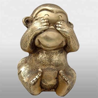 China China Bronze Small Sitting Monkeys Sculpture Antique Monkey Statue For Sale for sale