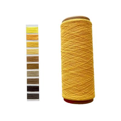 China NE 16s NE 12s Yellow/Orange/Red Poly-Cotton Yarn Bright Color Yarn For Curtain Fabric Weaving for sale