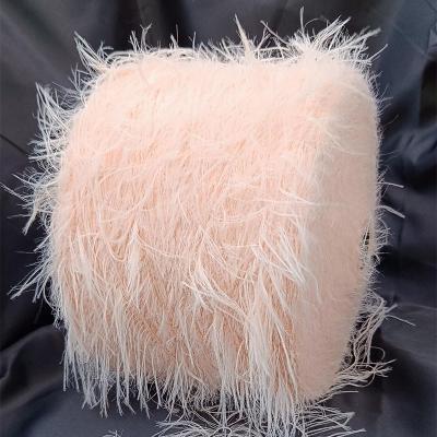 China 5.0cm 8.0cm Nylon Feather Yarn For Sweater Cardigan Knitting for sale