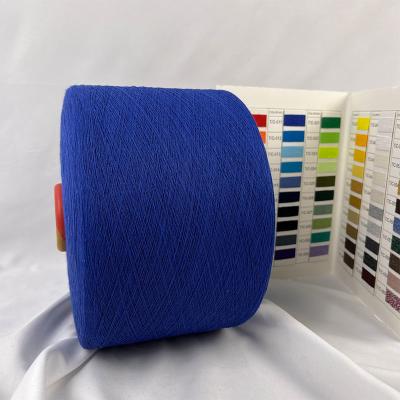 China NE 20s Blue/Green/Brown Recycled Cotton/Polyester Yarn for Fabric Weaving for sale