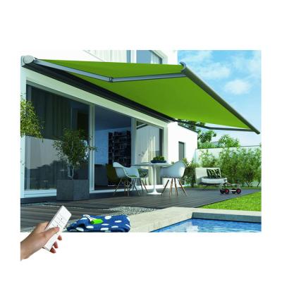 China Large 6m Side Projection Motor Wall Mounted Automatic Screen Anti-UV Full Screen Cassette Retractable Awning for sale