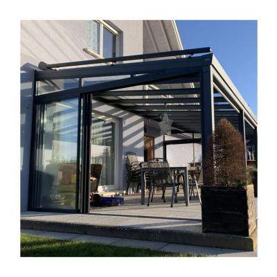 China Commercial Modern Outdoor Aluminum Conservatory Pool Room Backyard Sun Block Veranda Sunroom Conservative Homes for sale