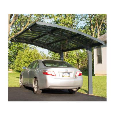 China Outdoor UV Protection PC Panel Cast Aluminum Frame Canopy Parking Waterproof RV Garage Parking Lot for sale