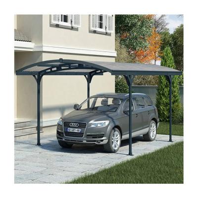 China UV protection 12x20ft outdoor terrrace garden roof 2 car cover garage parking lot with polycarbonate roof for sale