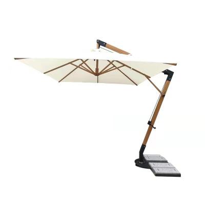 China Large Size Side Stand Contemporary Heavy Duty Garden Beach Outdoor Leisure Furniture Hanging Cantilever Parasol Umbrella for sale