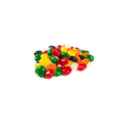 China Natural Mixed Colors Lollipop Holder Toy Round Shaped Jelly Bean Candy Non-azo For Kids And Children for sale