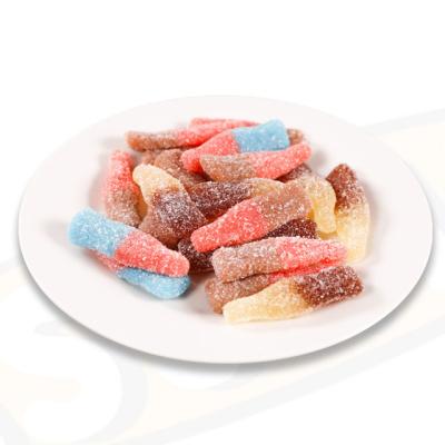 China Natural High Quality And Super Halal Sour Cola Bottles Gummy Candy With Cola Flavors for sale