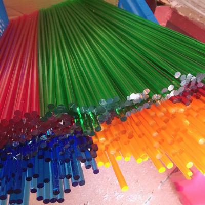 China Xinkeda professional custom light decoration led rod pmma acrylic deployment/rod casting colorful acrylic bar for sale