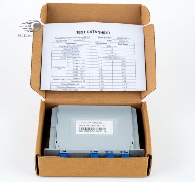 China 4 6 8 12 16 Channel WDM CWDM DWDM Mux Demux Module , Insert CWDM Box Type CWDM Mux Demux for sale