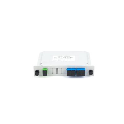 China FTTH Network FTTH FTTxFTTB PLC Splitter 1x4 SC UPC PLC Splitter LGX Box Cassette Inserting Box PLC Splitter for sale