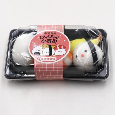 China Eco-friendly Decompression Superstar Patented Design High Quality Soft Slow Rising Toys New Chinese Supplier Scented Sushi Sets Christmas Toy Food for sale