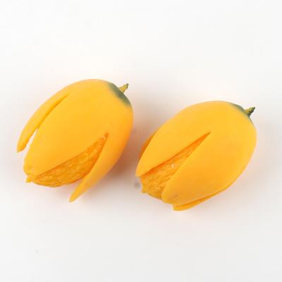 China Eco-friendly TPR Squeeze Peeled Mango Squishy Toys Squishy Sensory Toys Relieve Emotional Stress For Adult And Kids for sale