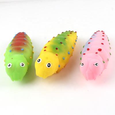 China 2022 Newest TPR Colorful Decompression Worm Eco-friendly Stir Worm Sensory Toy For Kids And Adults Toy Halloween Stress Squeeze Caterpillar for sale