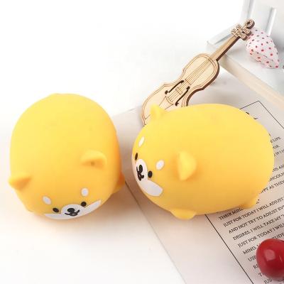 China Best Selling Eco-friendly Decompression Squeeze Shiba Inu Animal Squishy Relief Toys Ball TPR Shaker Toys Stress Ball Antistress Squishy Sensory Toy for sale