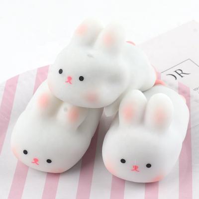 China Squishy Squishy Squeeze Toy Anti-Anxiety Funny Pink Rabbit Eco-Friendly Patent Rabbit Stress Bounce Ball Stirring Person Knead Sand Toy Stress Toy for sale