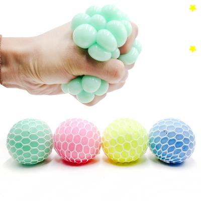 China Eco-Friendly Decompression Customized Anti Hand Squeeze Relief Squishy Mesh Glitter Gel Ball, Strain, Squishy Net Stress Ball Rainbo Squeeze Toy - Squishy for sale