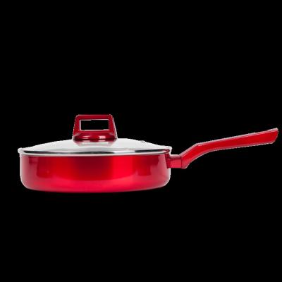 China Best price viable high quality high quality forged marble non-stick frying pan with induction base for sale