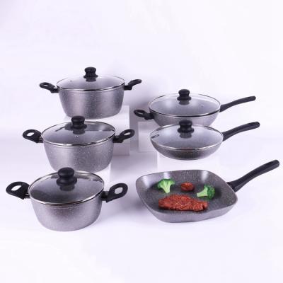 China Best Price Viable High Quality Forged Cookware Set Nonstick Pan Set for sale