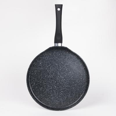 China Minimalist hot sale high quality forged marble non-stick pizza pan with induction base for sale