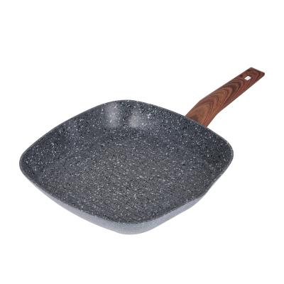 China Korean BBQ Grill Non-Stick Pan Carbon Steel Steak Cast Iron Frying Pan Non-Visible Frying Pan for sale