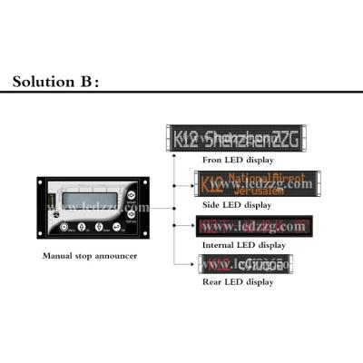 China Indoor On Bus Bus LED Display Controller Switch Bus Line Information In Russian Language for sale