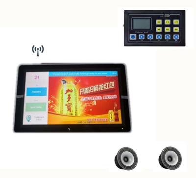 China Intelligent Advertising On-bus Advertising LCD Display With External GPS Bus Stop Announcer for sale