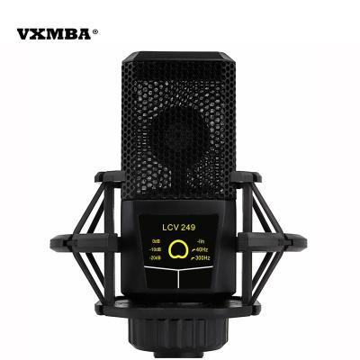 China Condenser Microphone + Sound Card External Set Diaphragm Condenser Microphone Star Singing Studio Voice Chat High Quality Dedicated Heart Microphone for sale